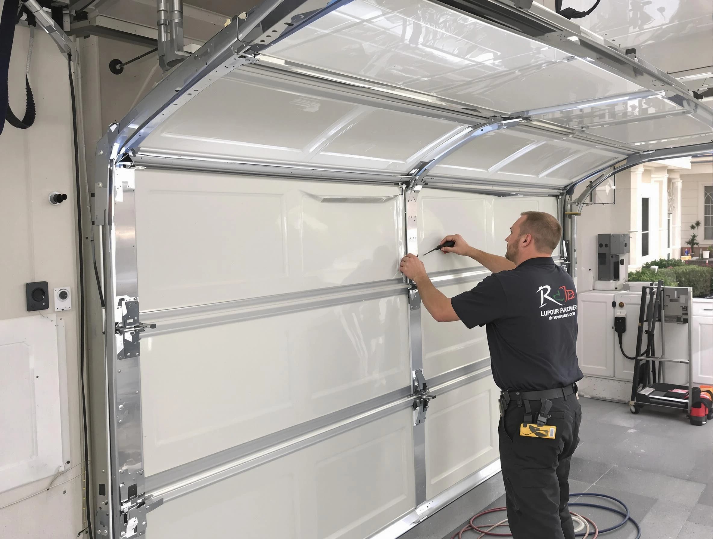 Clanton Garage Door Repair professional performing panel repair in Clanton