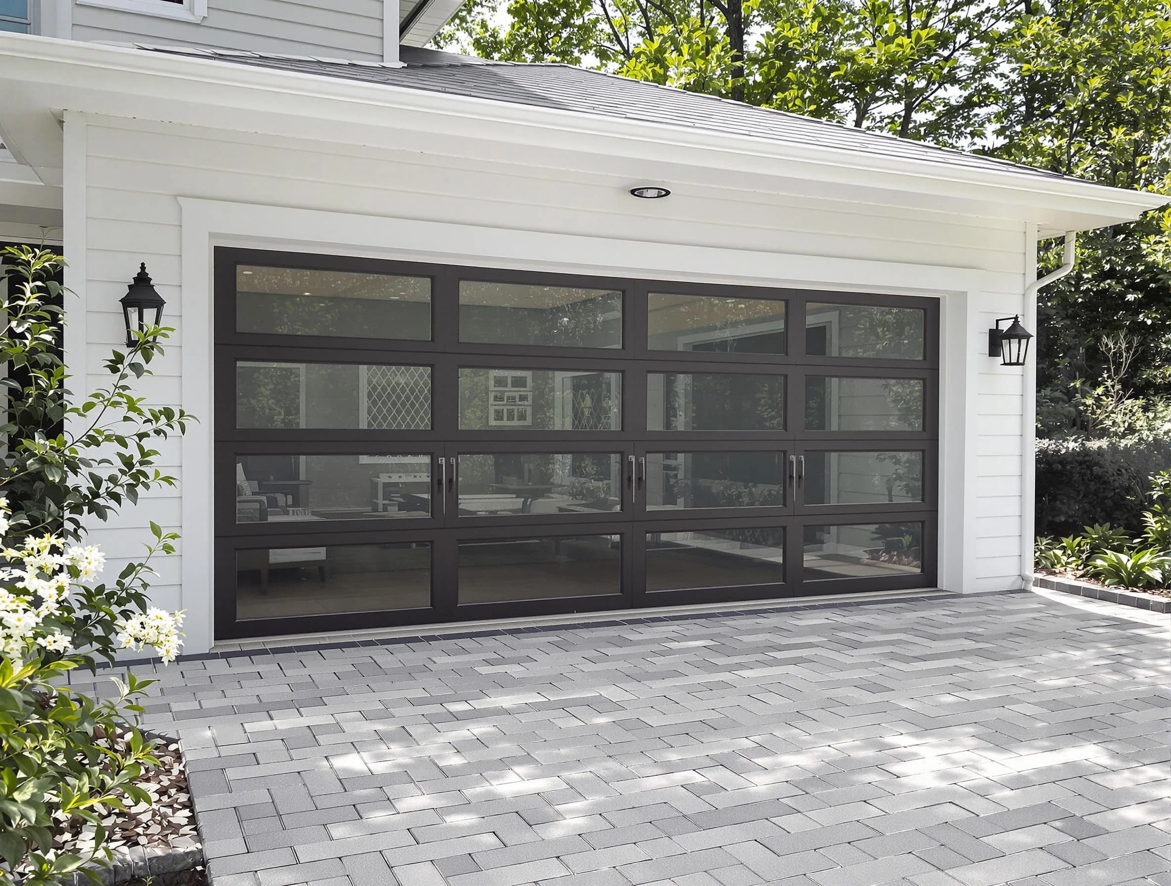 Clanton Garage Door Repair design specialist presenting custom garage door options to Clanton homeowner