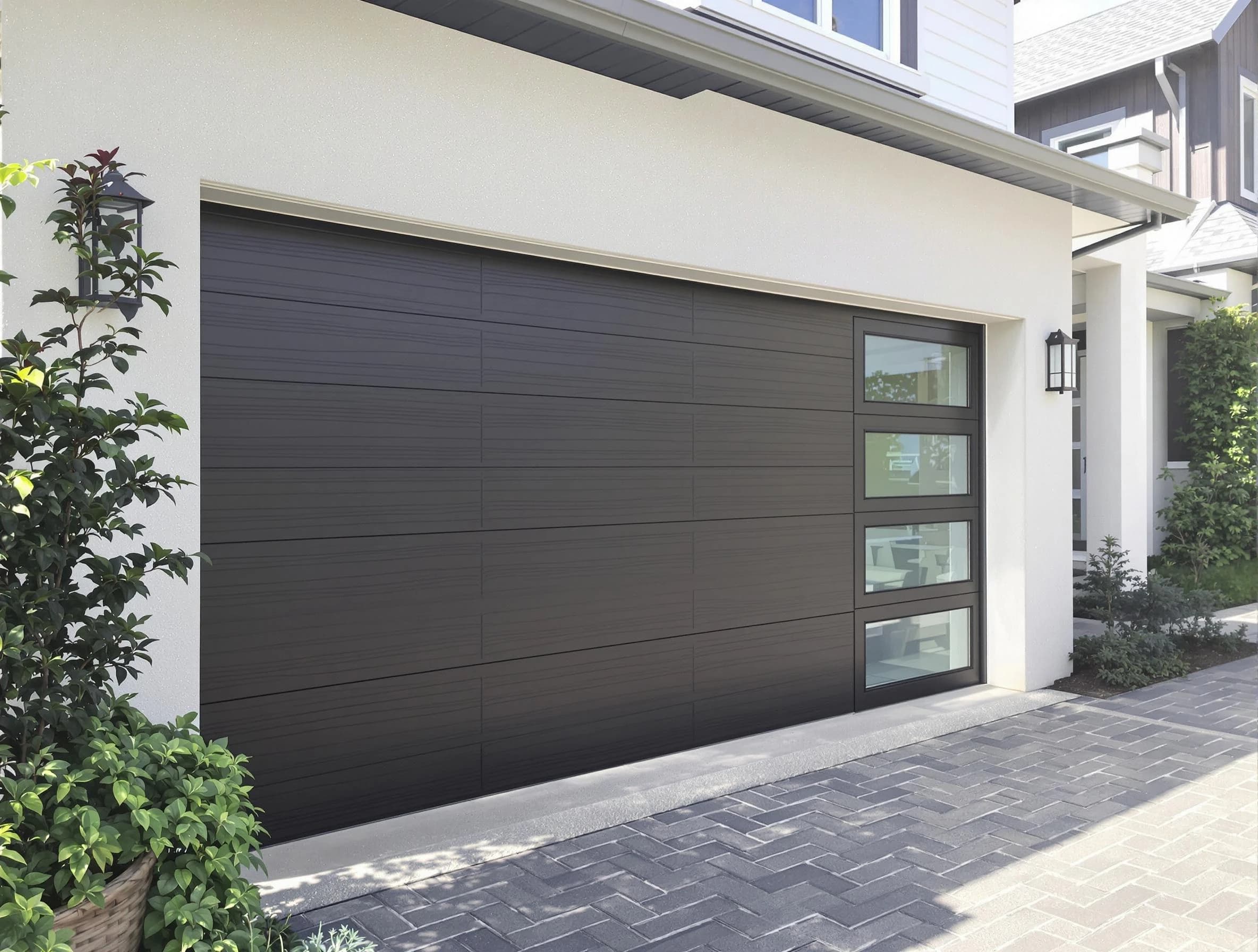 Custom garage door installation by Clanton Garage Door Repair in Clanton