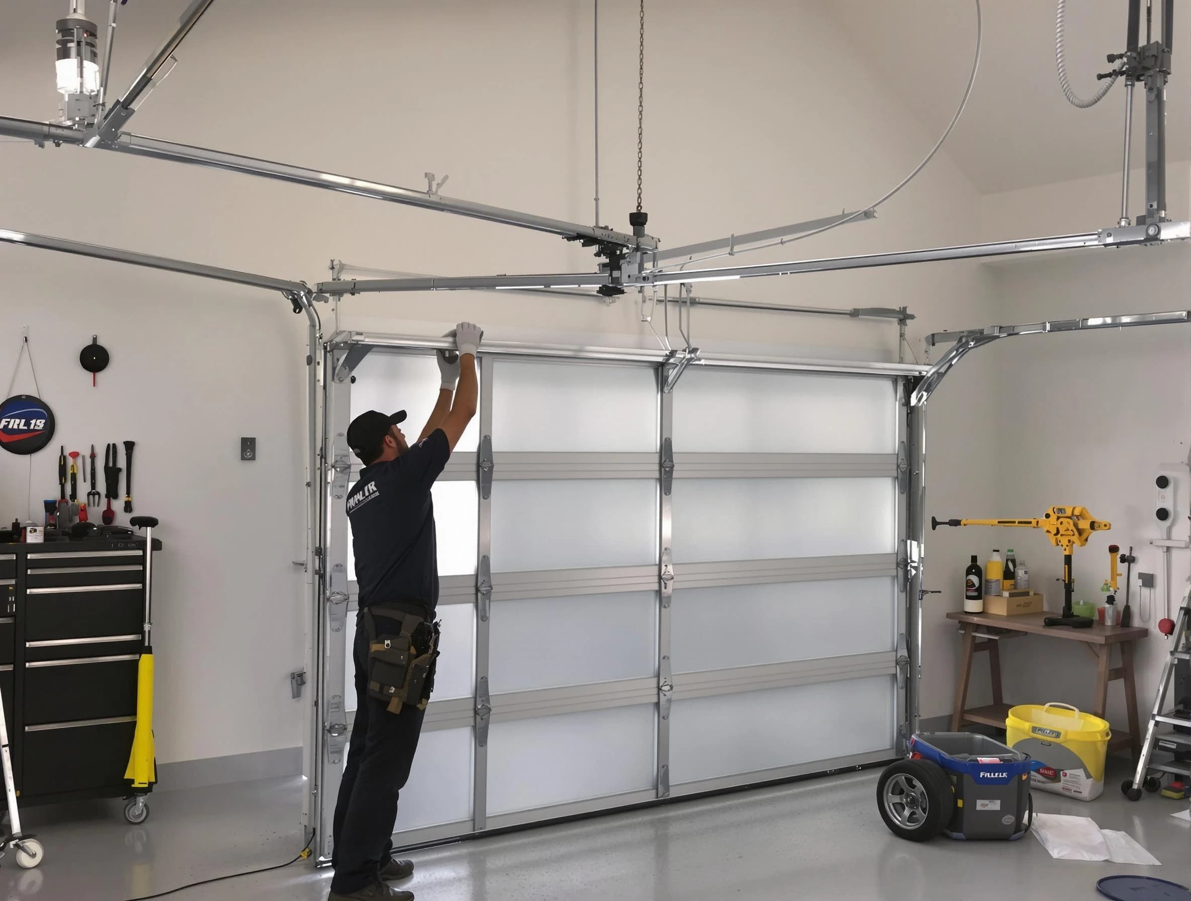 Clanton Garage Door Repair certified team performing precision garage door installation in Clanton