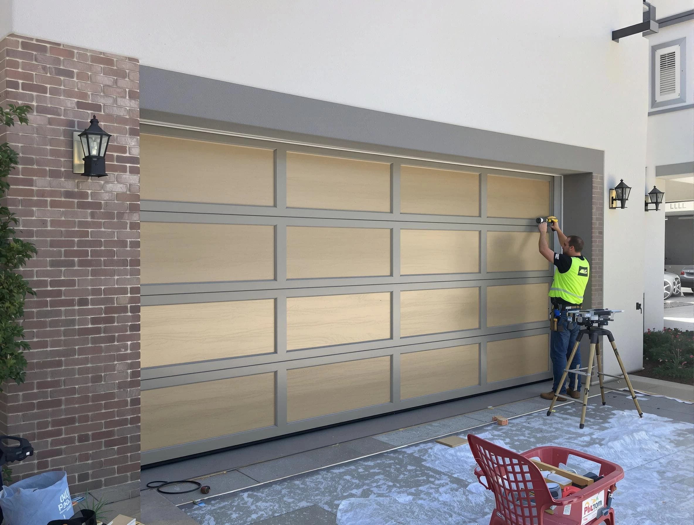 Garage door replacement service by Clanton Garage Door Repair in Clanton