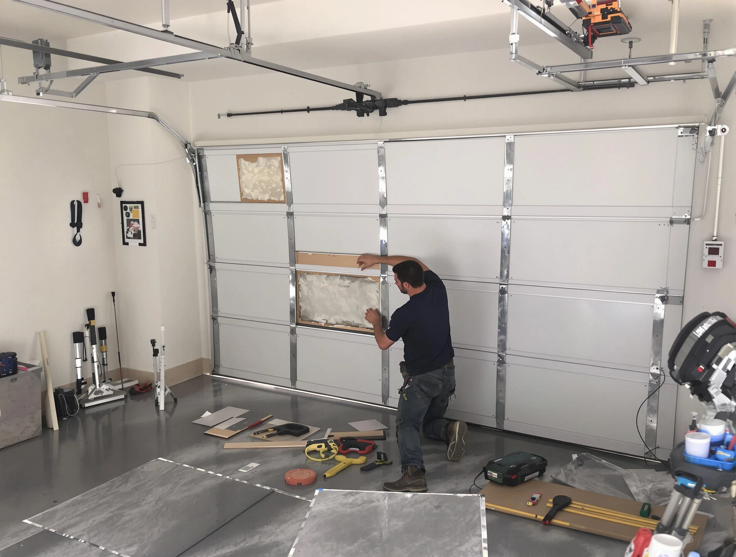 Garage Door Panel Repair in Clanton