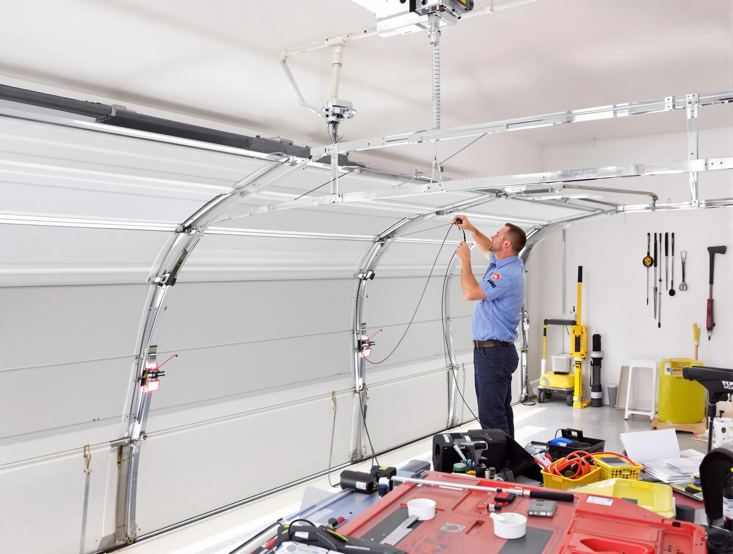 Garage door cable repair service by Clanton Garage Door Repair in Clanton