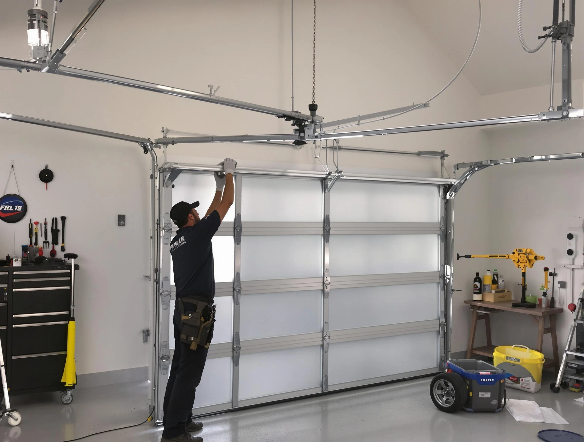 Clanton Garage Door Repair certified team performing precision garage door installation in Clanton