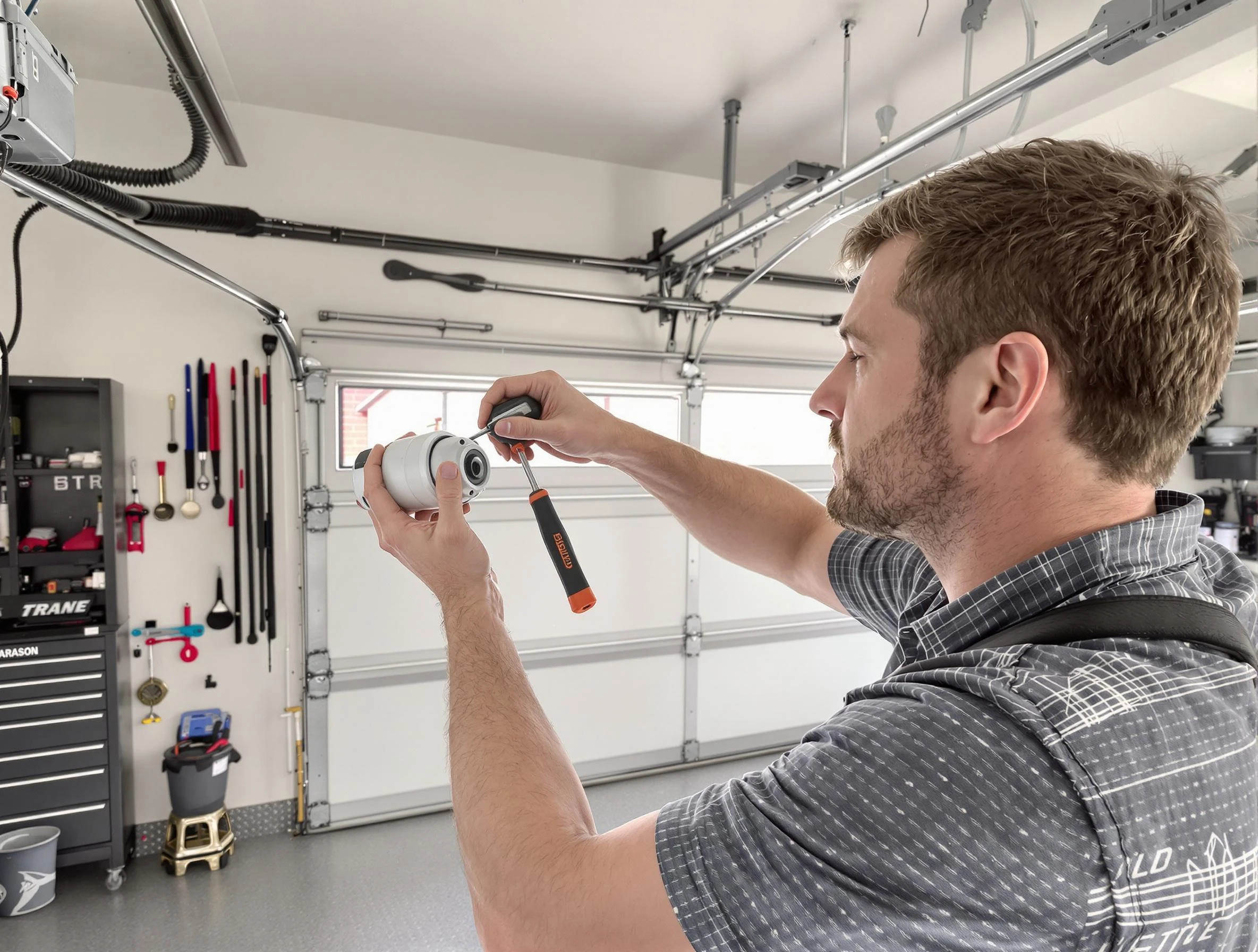 Garage door opener repair service by Clanton Garage Door Repair in Clanton